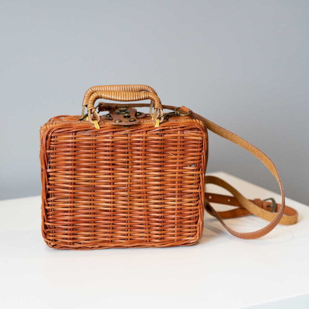 Wicker Crossbody Purse